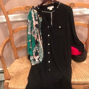 Michael Michael Kors 3x NWOT cargo snap front BLK